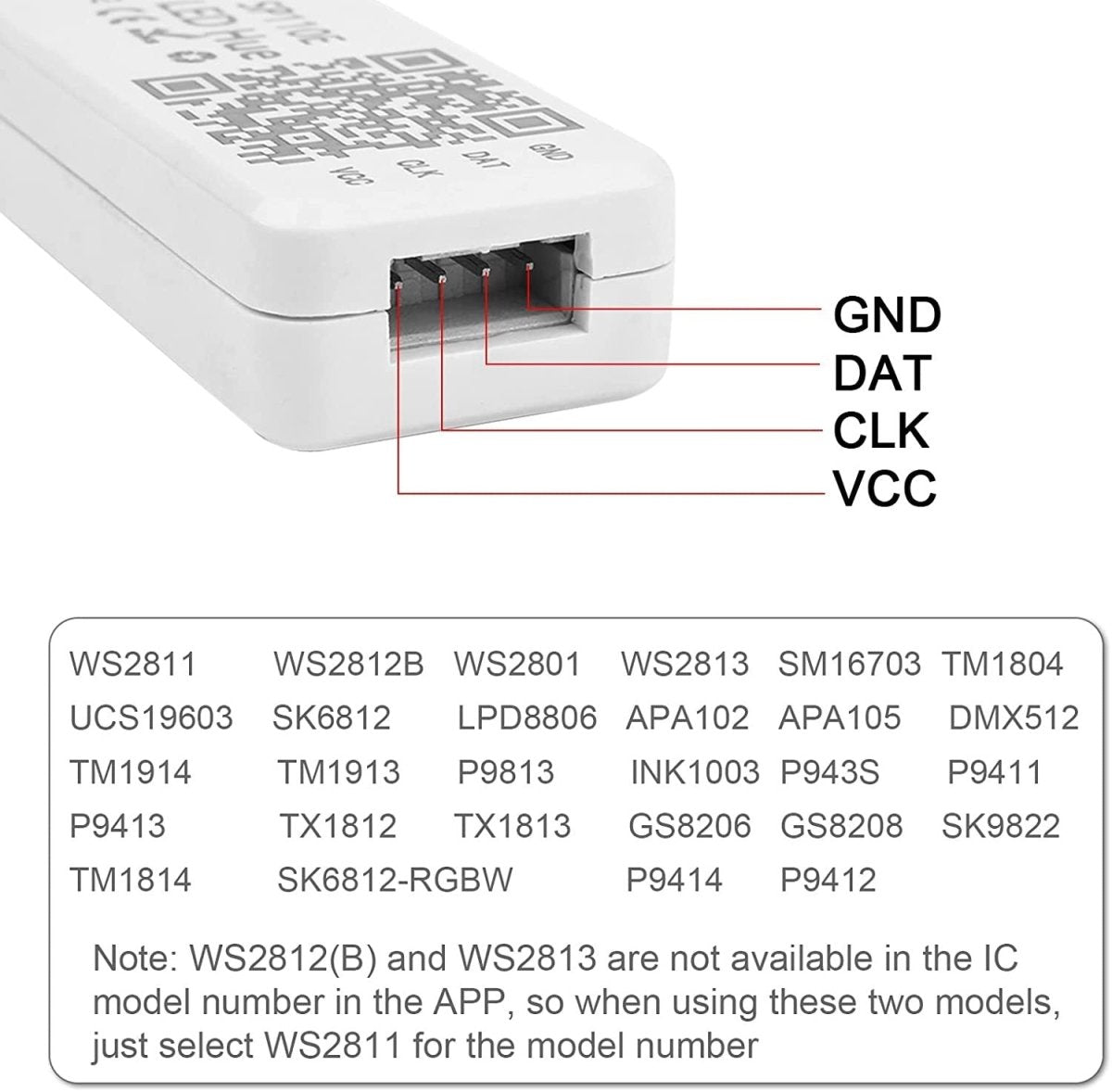 Controlador LED IC pixel Bluetooth RGB/RGBW- 5-24V DC - 1024 Píxeles - Barcelona Led-Control y regulación