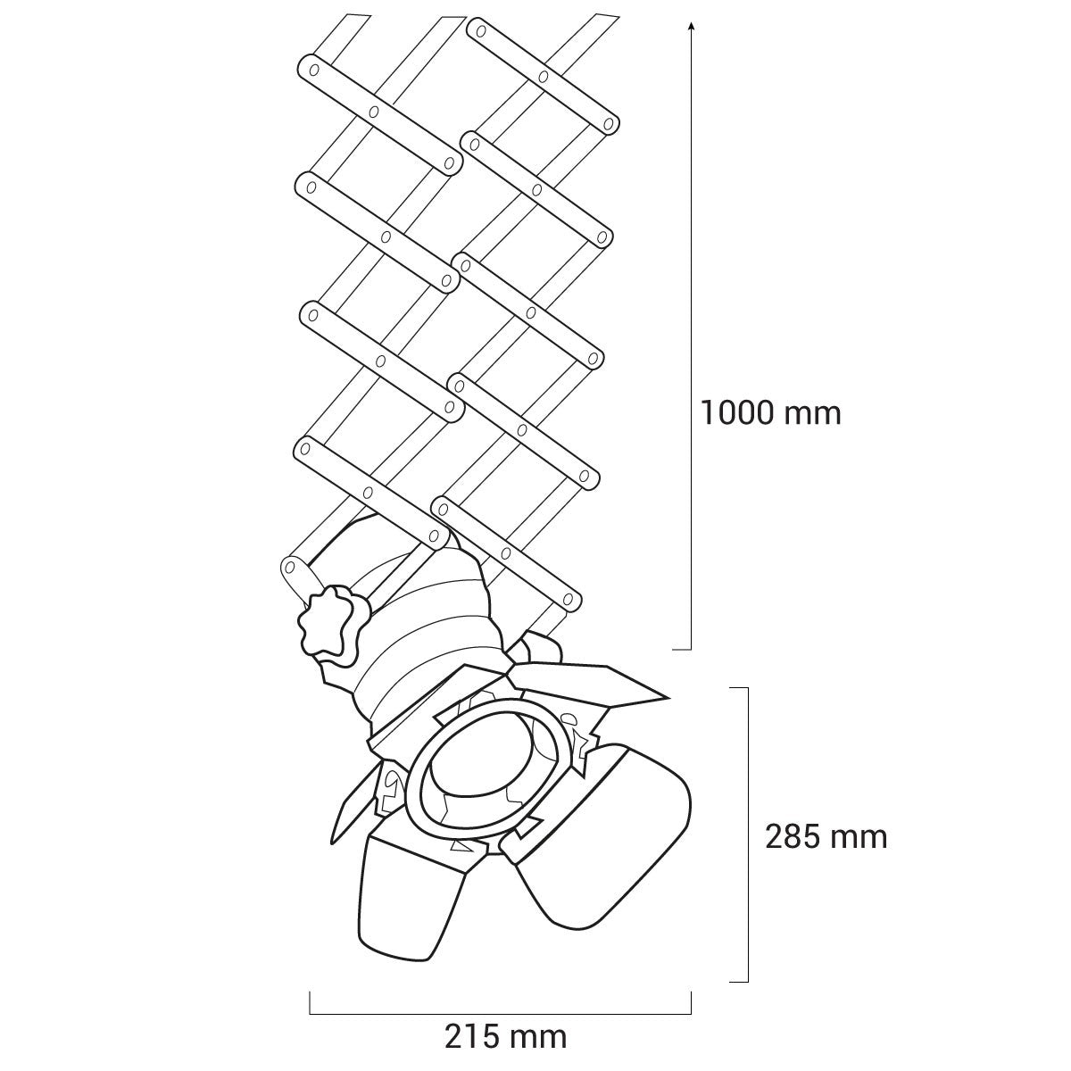 Foco carril monofásico orientable y extensible "Cinema" - E27 (12)