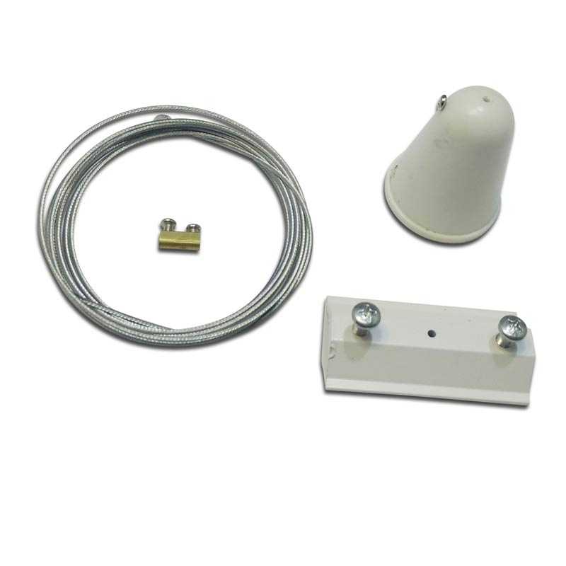 Kit de colgado para carril monofásico - cable 1,5m  (1ud)