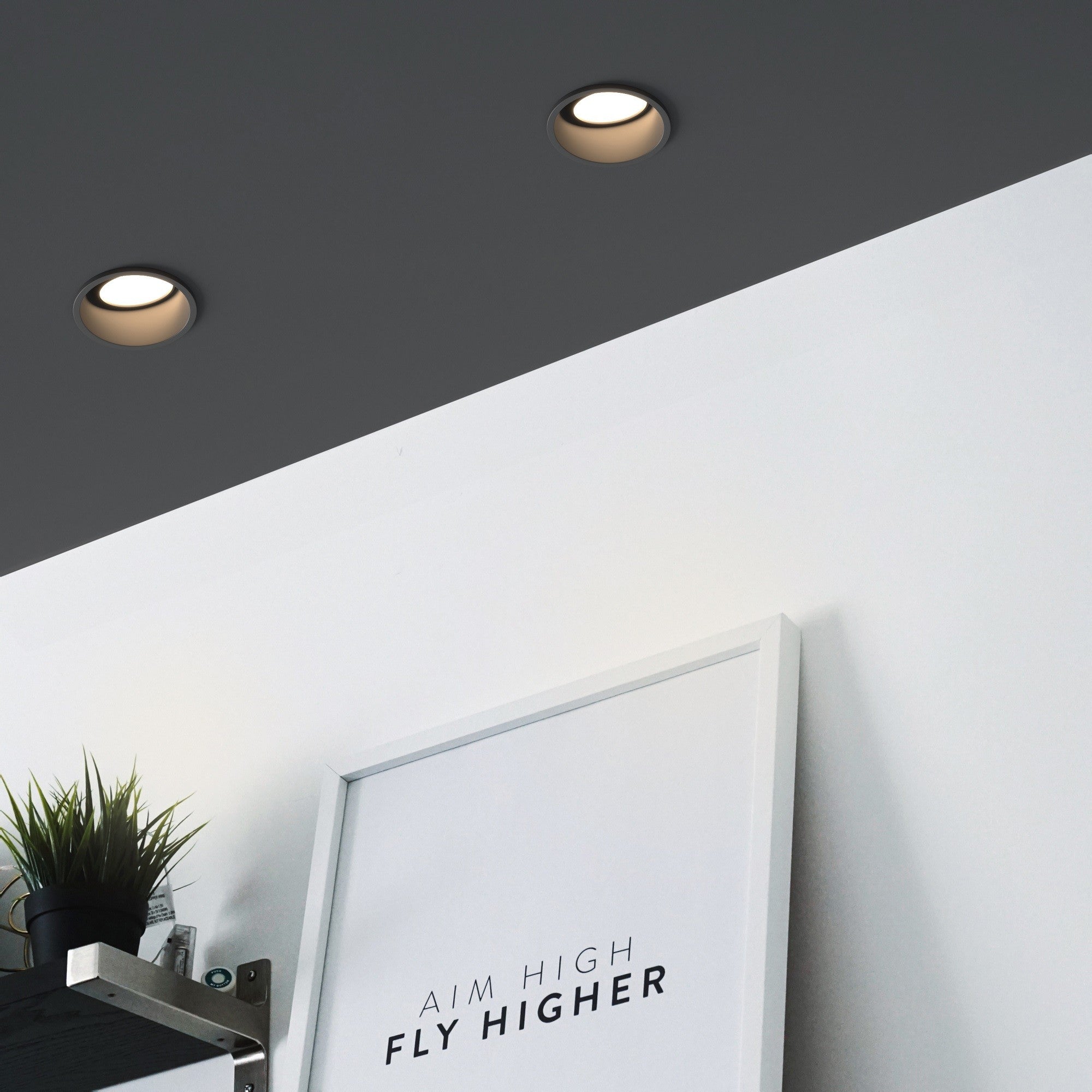 Aro downlight circular para bombilla GU10 / MR16 - Bajo UGR - Corte Ø 85 mm (1)