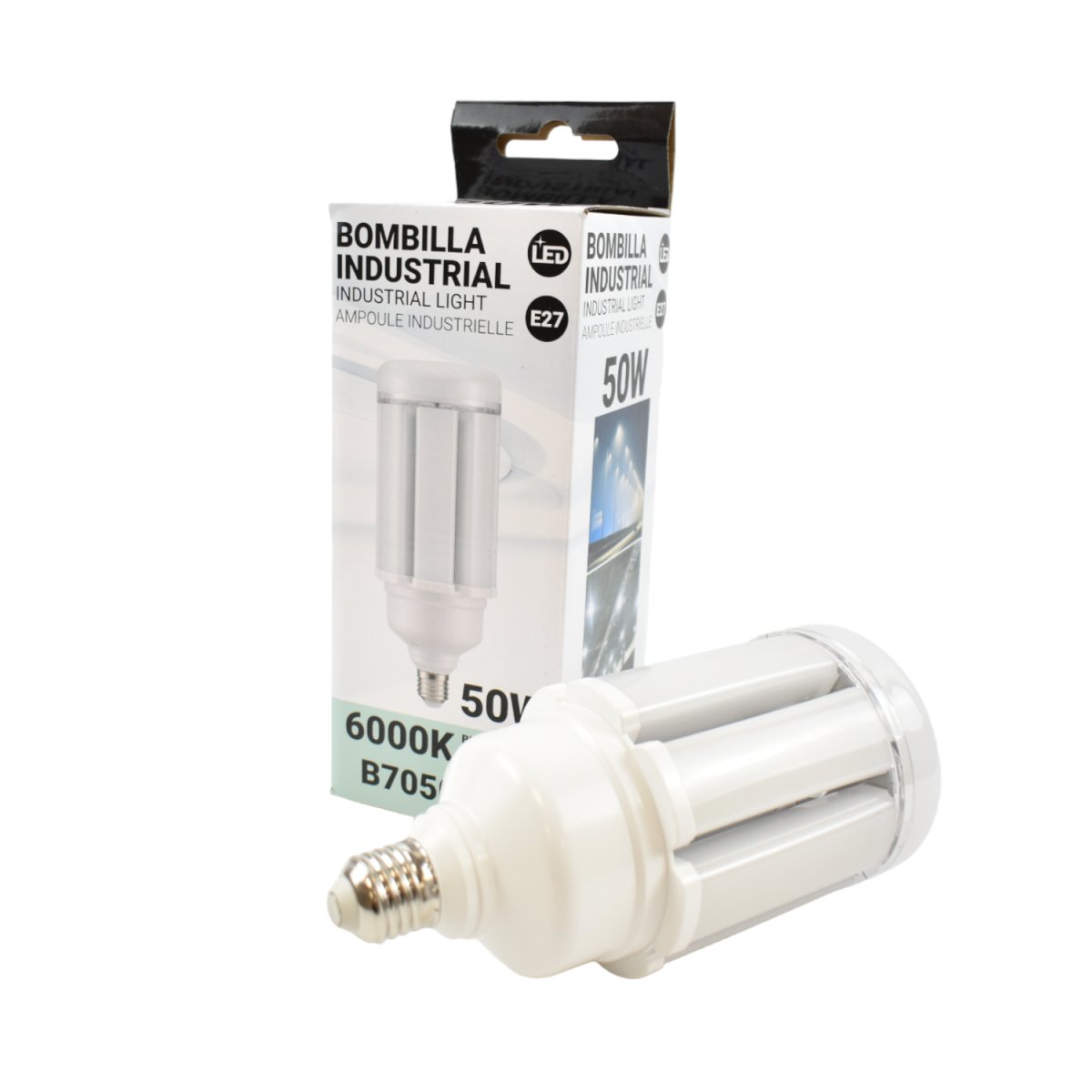 Bombilla LED industrial E27 "CORN" - DL96 - 50W - 180-265V - Barcelona Led-