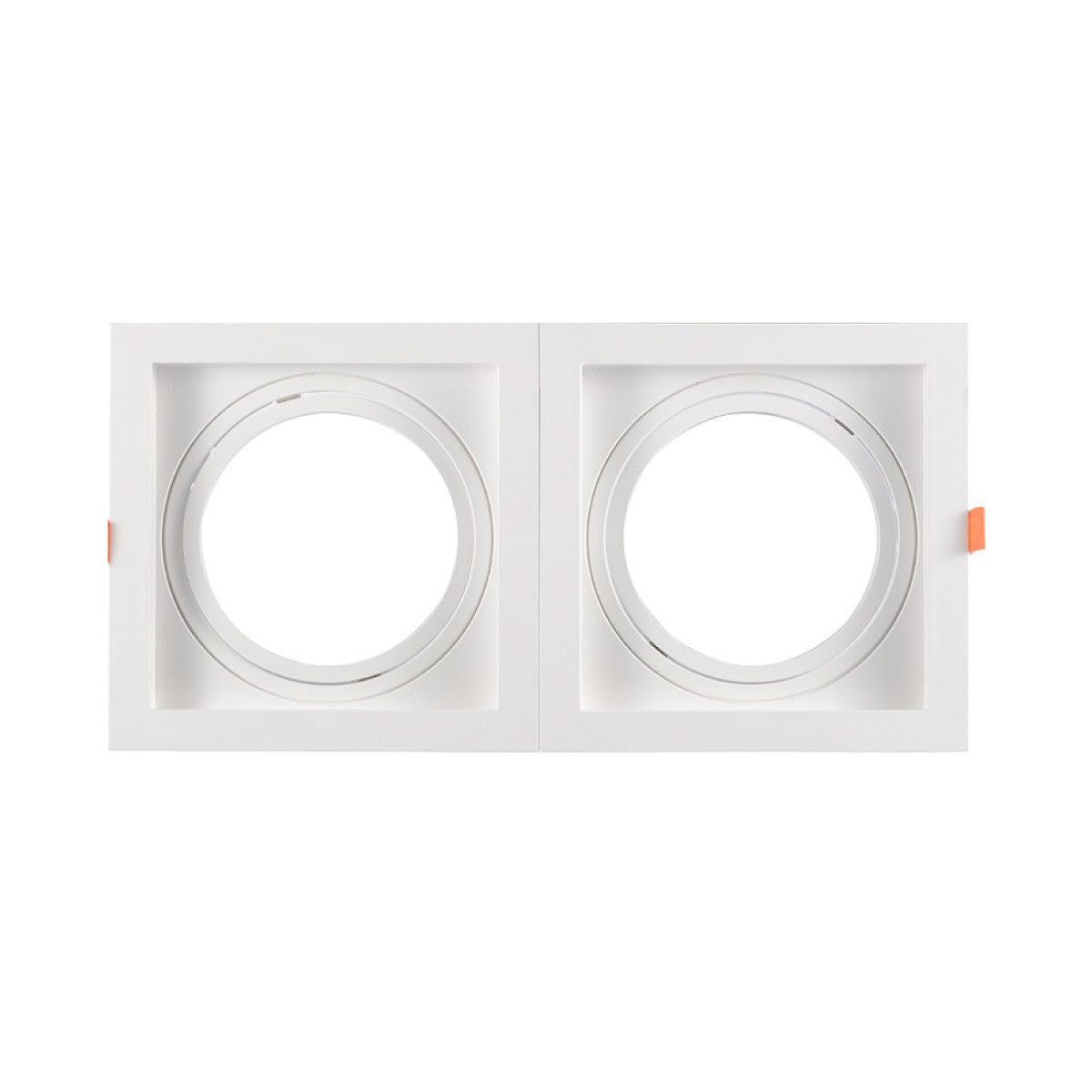 Pack x 2 - Aro downlight cuadrado tipo cardan para bombilla QR111 o AR111 - Corte 155 x 155 mm (8)