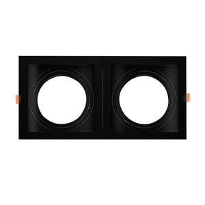 Pack x 2 - Aro downlight cuadrado tipo cardan para bombilla QR111 o AR111 - Corte 155 x 155 mm (9)