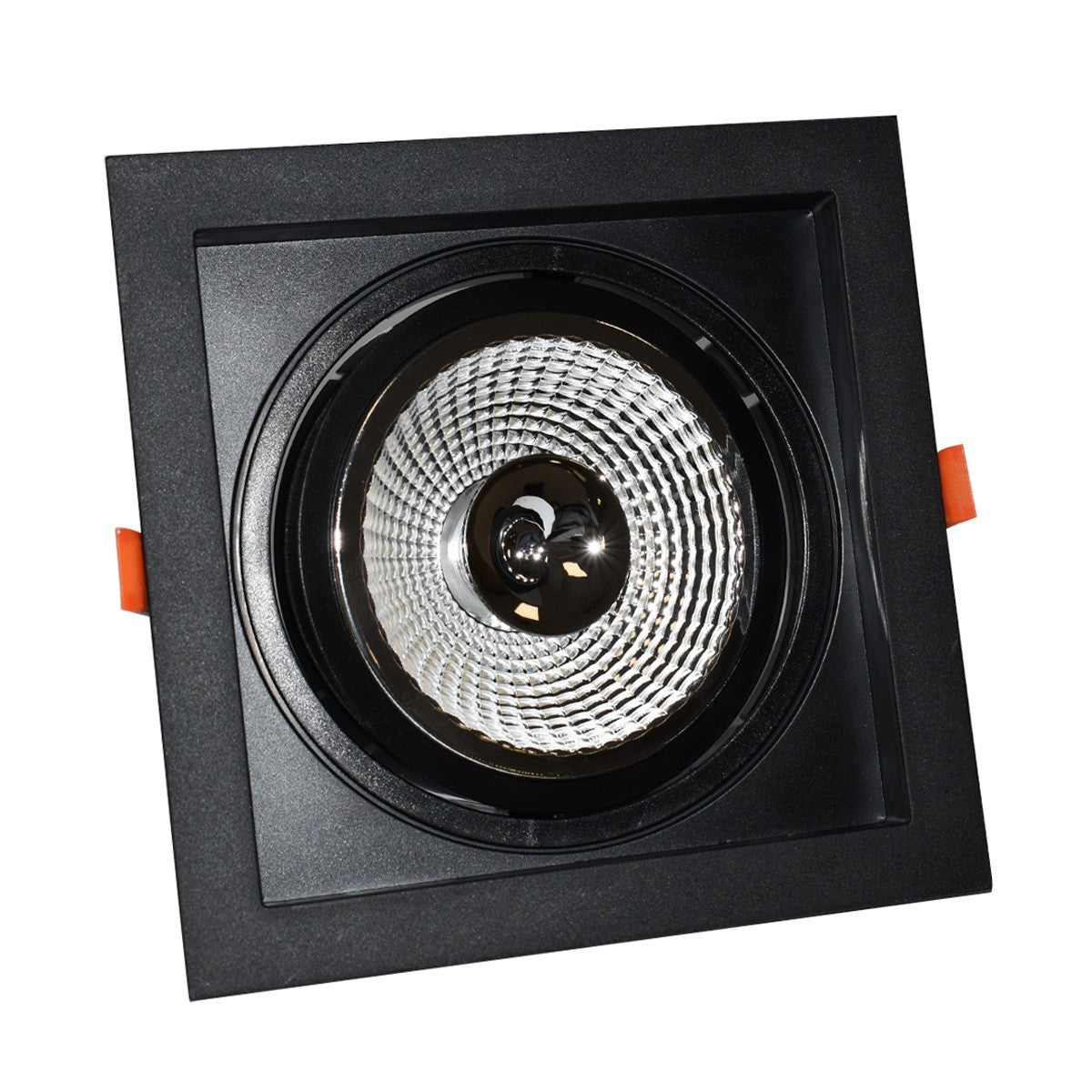 Pack x 3 - Aro downlight cuadrado tipo cardan para bombilla QR111 o AR111 - Corte 155 x 155 mm (7)