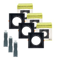 3er Pack – Downlight Einbauring kardanisch für QR111 oder AR111 – Ausschnitt 155 x 155 mm 2