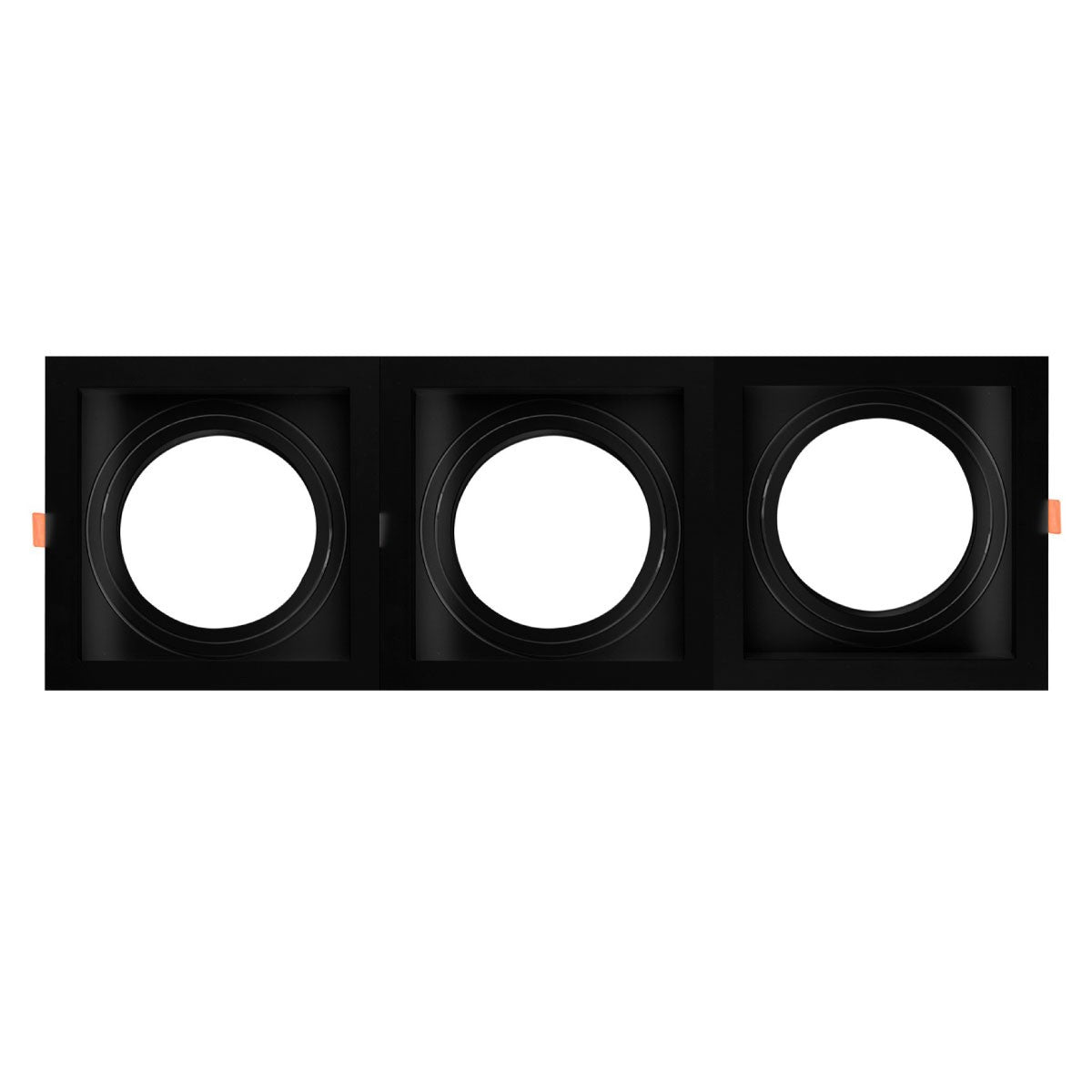 Pack x 3 - Aro downlight cuadrado tipo cardan para bombilla QR111 o AR111 - Corte 155 x 155 mm (13)