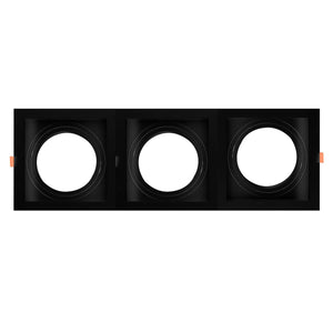 Pack x 3 - Aro downlight cuadrado tipo cardan para bombilla QR111 o AR111 - Corte 155 x 155 mm (13)