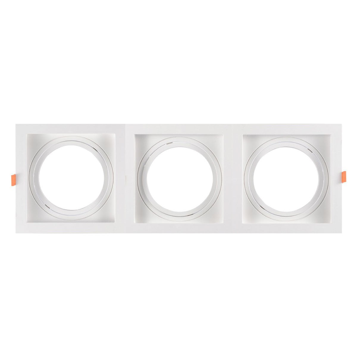 Pack x 3 - Aro downlight cuadrado tipo cardan para bombilla QR111 o AR111 - Corte 155 x 155 mm (14)