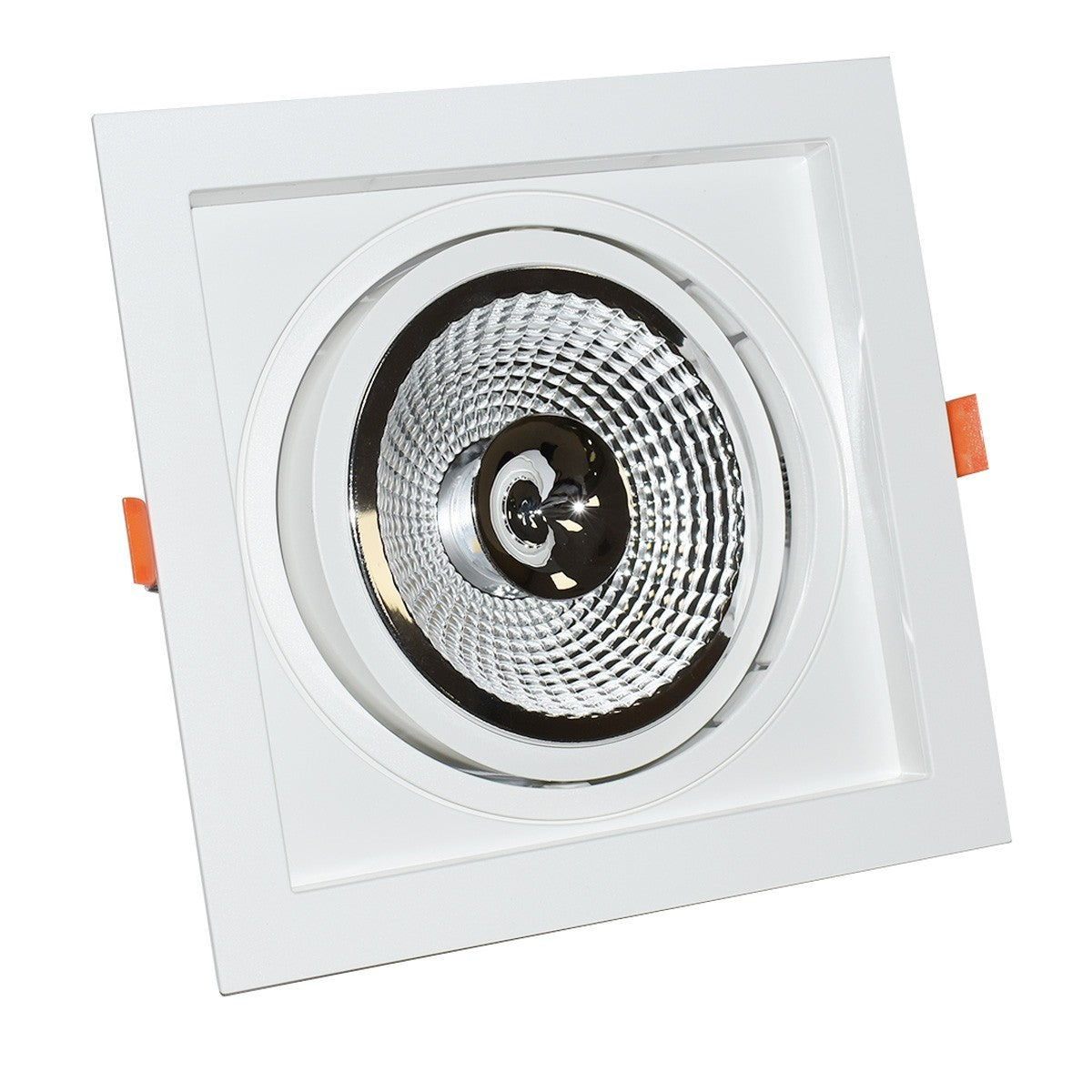 Pack x 3 - Aro downlight cuadrado tipo cardan para bombilla QR111 o AR111 - Corte 155 x 155 mm (15)