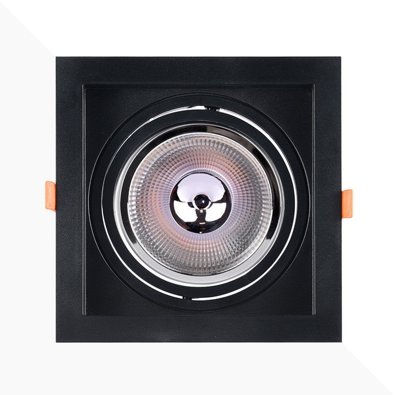 Pack x 4 - Aro downlight cuadrado tipo cardan para bombilla QR111 o AR111 - Corte 155 x 155 mm (5)