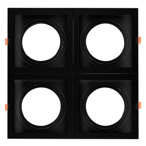 Pack x 4 - Aro downlight cuadrado tipo cardan para bombilla QR111 o AR111 - Corte 155 x 155 mm (8)