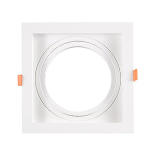 Pack x 4 - Aro downlight cuadrado tipo cardan para bombilla QR111 o AR111 - Corte 155 x 155 mm (10)