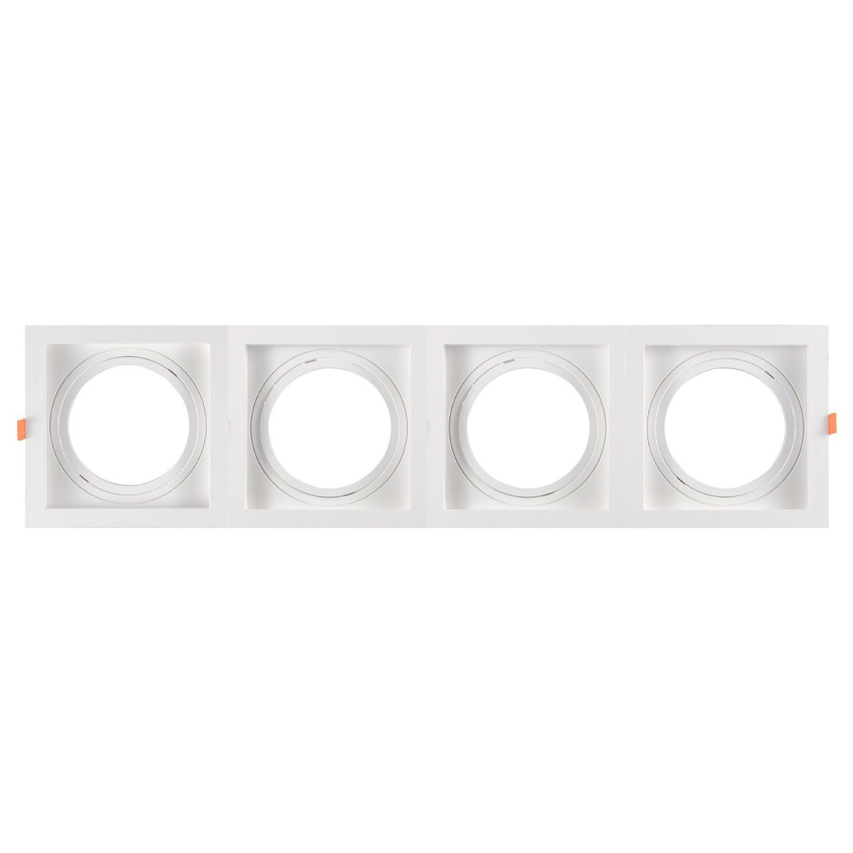 Pack x 4 - Aro downlight cuadrado tipo cardan para bombilla QR111 o AR111 - Corte 155 x 155 mm (16)