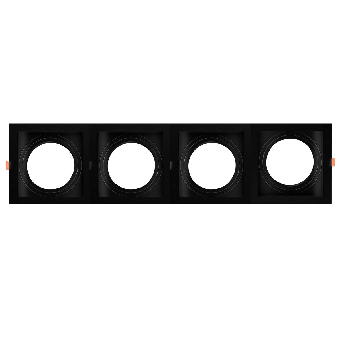 Pack x 4 - Aro downlight cuadrado tipo cardan para bombilla QR111 o AR111 - Corte 155 x 155 mm (20)