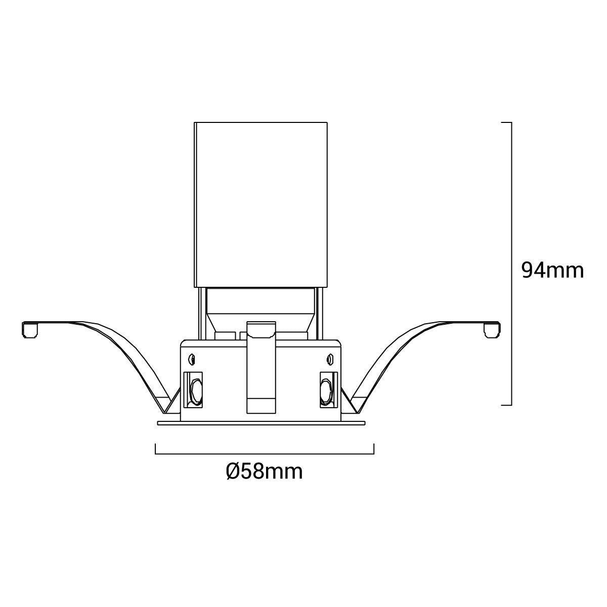 Foco LED techo empotrable COB - 5W - Orientable - Bajo UGR - Ø50mm (10)