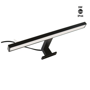 Aplique espejo baño LED - 30cm - 5W | Fijación en espejo y mueble