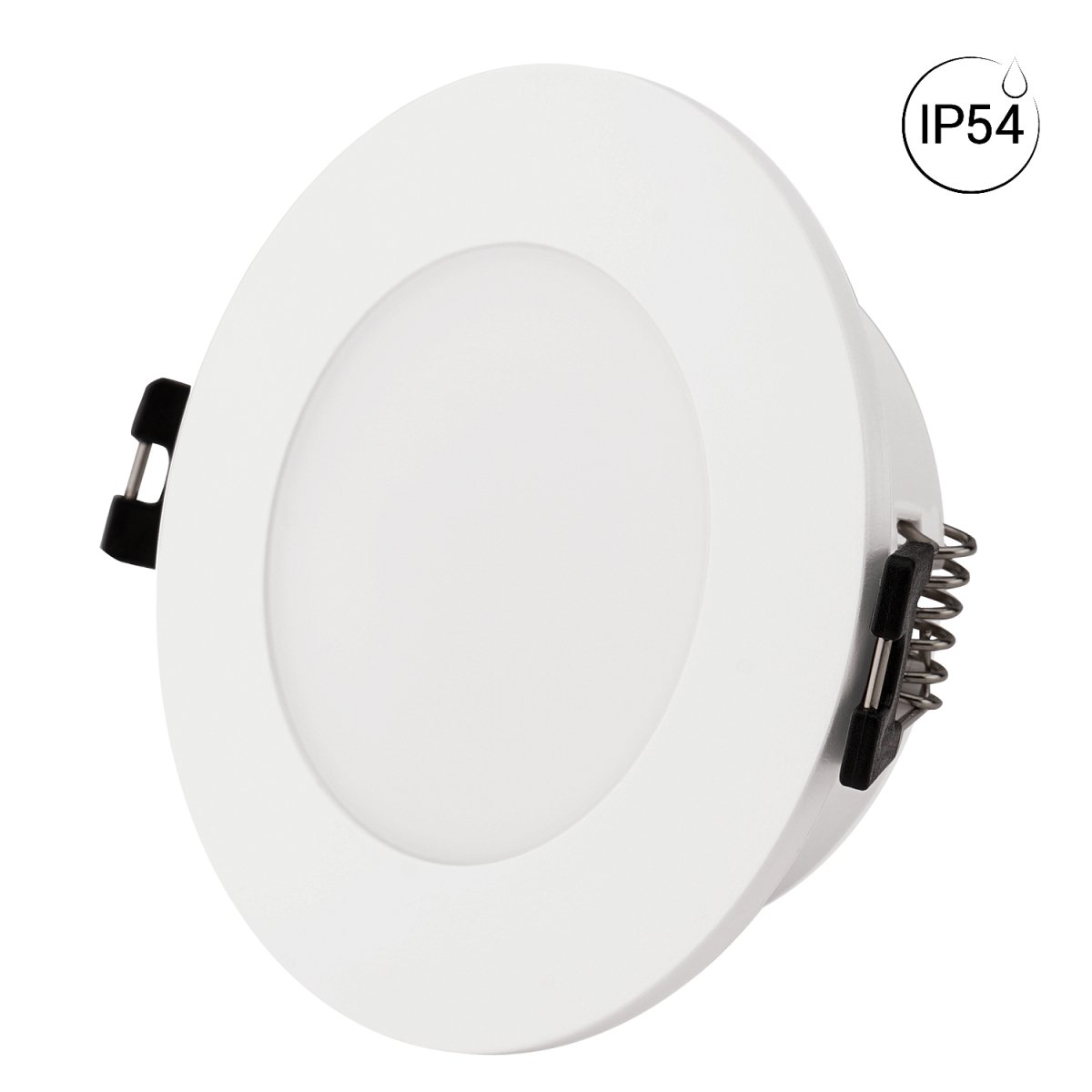 Aro downlight estanco circular para bombilla GU10 / MR16 - Difusor opal - Corte Ø 75-80 mm - IP54 - Barcelona Led-