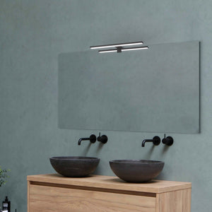 Aplique espejo baño LED - 30cm - 5W | Fijación en espejo y mueble (1)