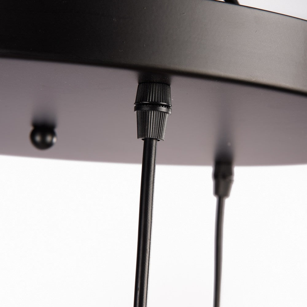 Lámpara colgante mimbre triple "Bellas 3" - 3xE27 (7)