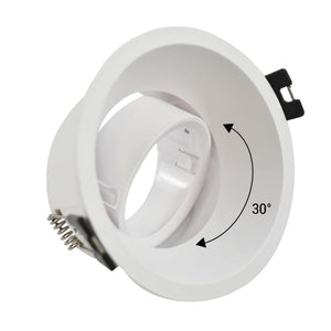 Aro downlight circular para bombilla GU10 / MR16 - Bajo UGR - Corte Ø 85 mm (22)