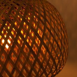 Lámpara colgante mimbre triple "Trisa" - 3xE27 (14)