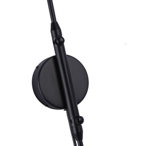 Aplique de pared de diseño "Louise" con interruptor y enchufe - 2xE27 (4)