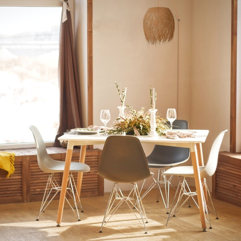 Lámpara colgante de ratán "Java" con interruptor y enchufe (1)