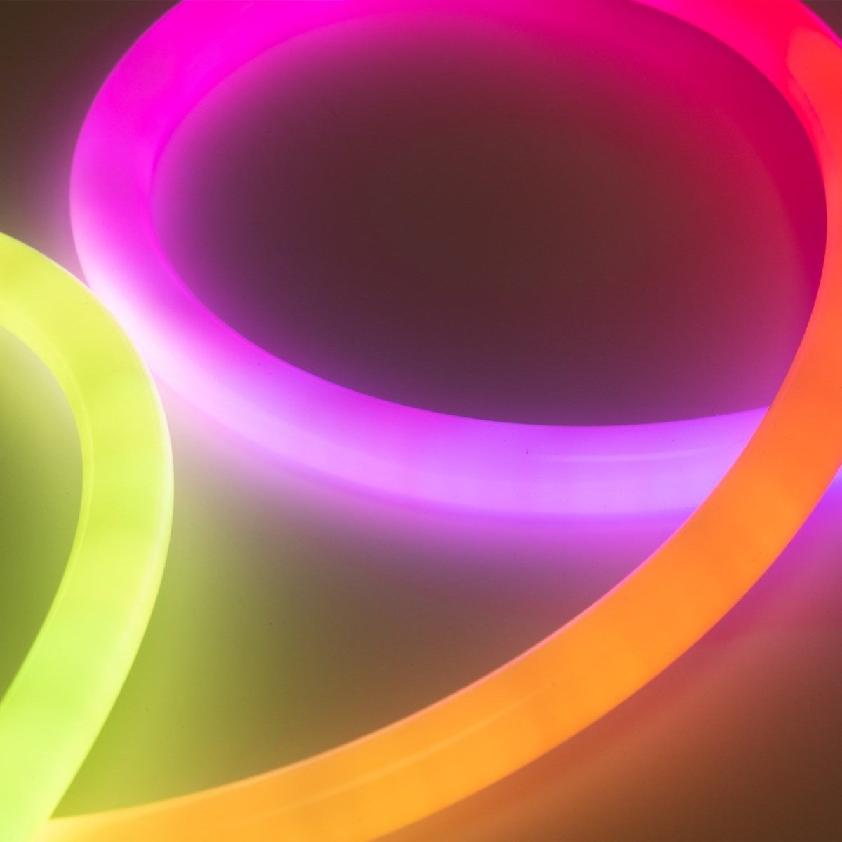 Neón LED flexible RGB inteligente IC - 360º circular - Ø22mm - 4 metros - 12V DC - 28W/m - IP65 - Barcelona Led-