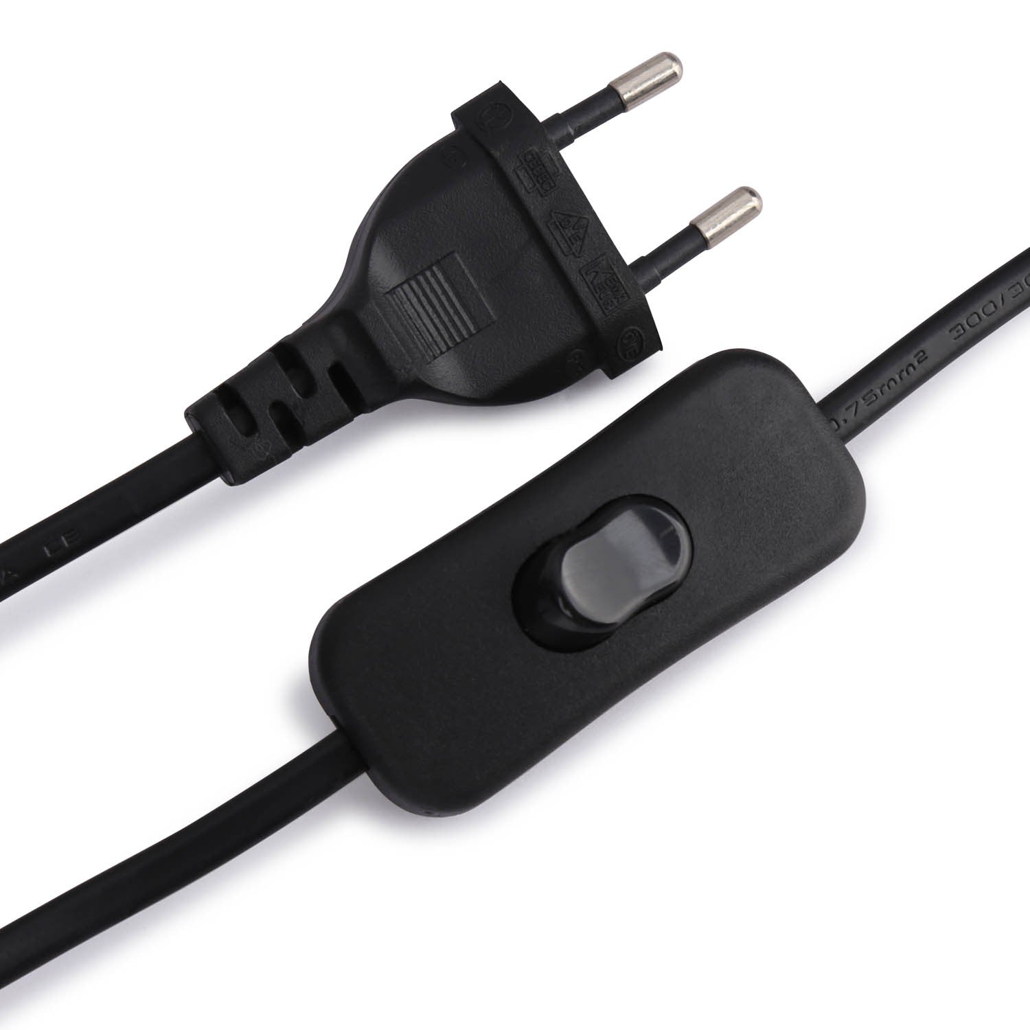 Aplique de pared bola cristal con cable y enchufe "Bilsen" - E27 (10)