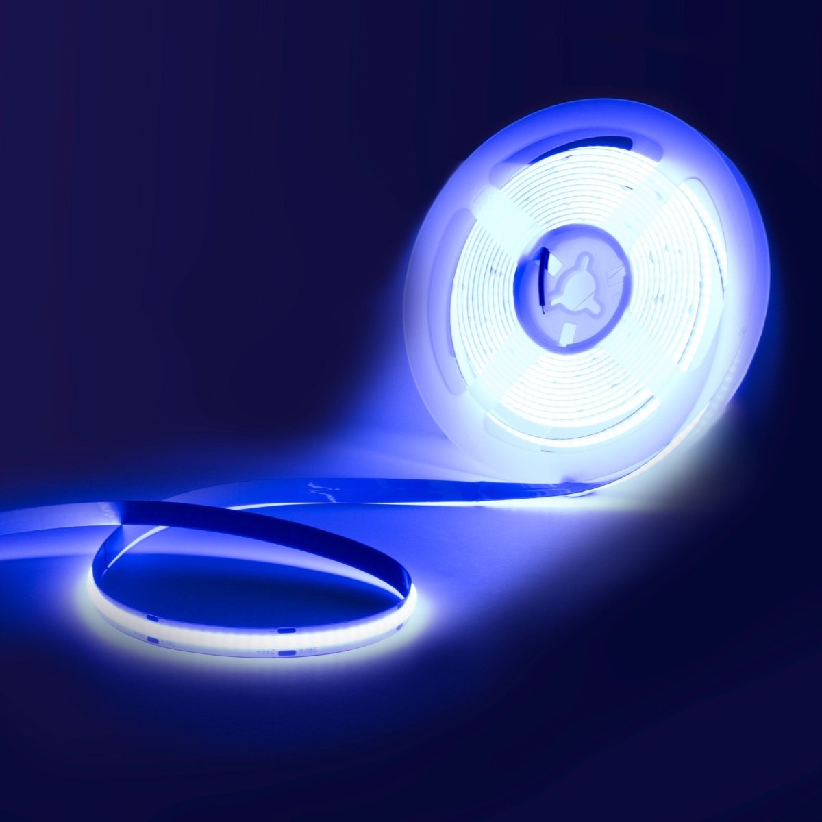 Tira LED COB 24V DC - 12W/m - Colores - 8mm - IP20 - Rollo de 5 metros - Corte cada 4cm - Barcelona Led-