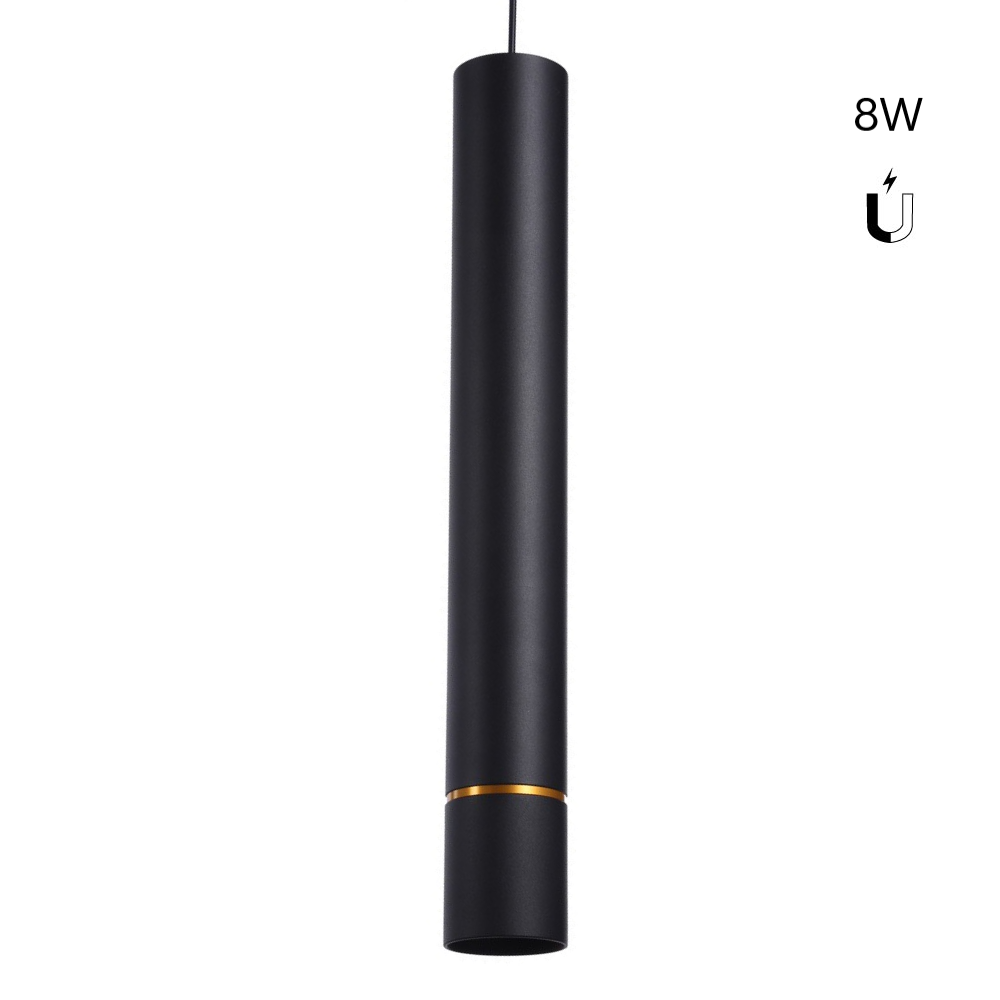 Foco de suspensión LED para carril magnético 48V - 8W - Línea dorada