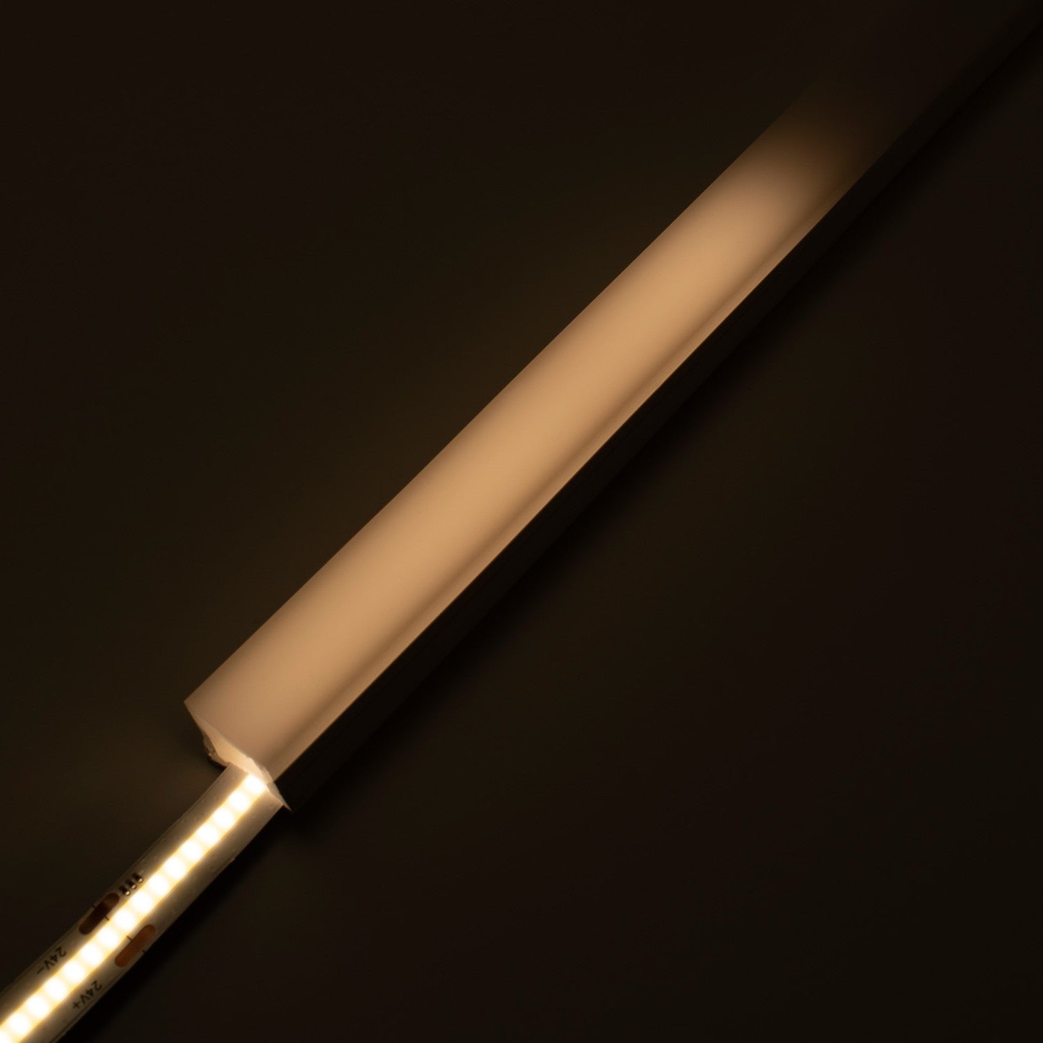 Funda de silicona flexible blanca - Tira LED a neón - 16x16 mm - 3 lados - Superficie (4)