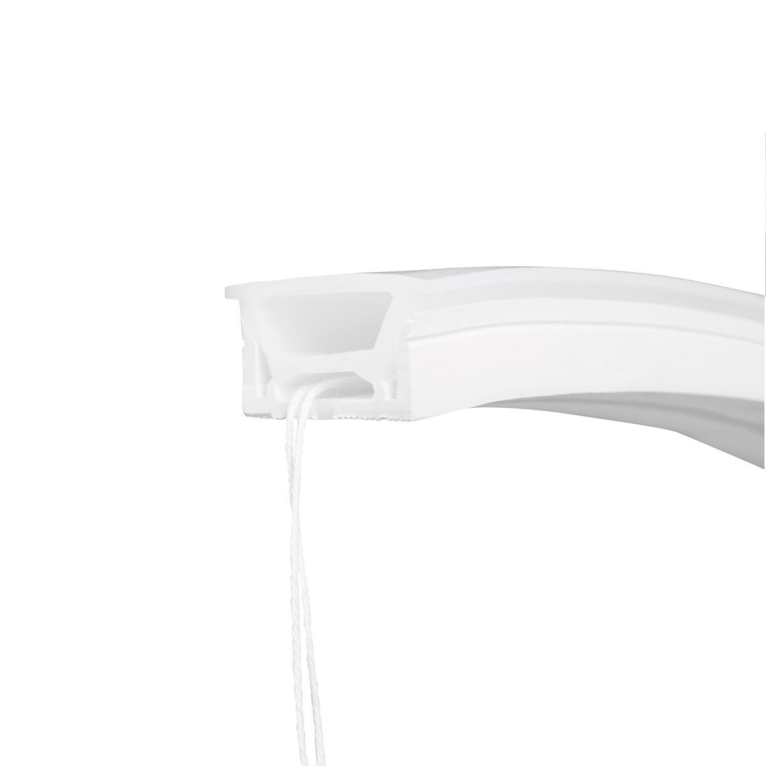 Funda de silicona flexible empotrable para convertir tira LED a neón - 30x20mm - 5 metros - Curvatura vertical