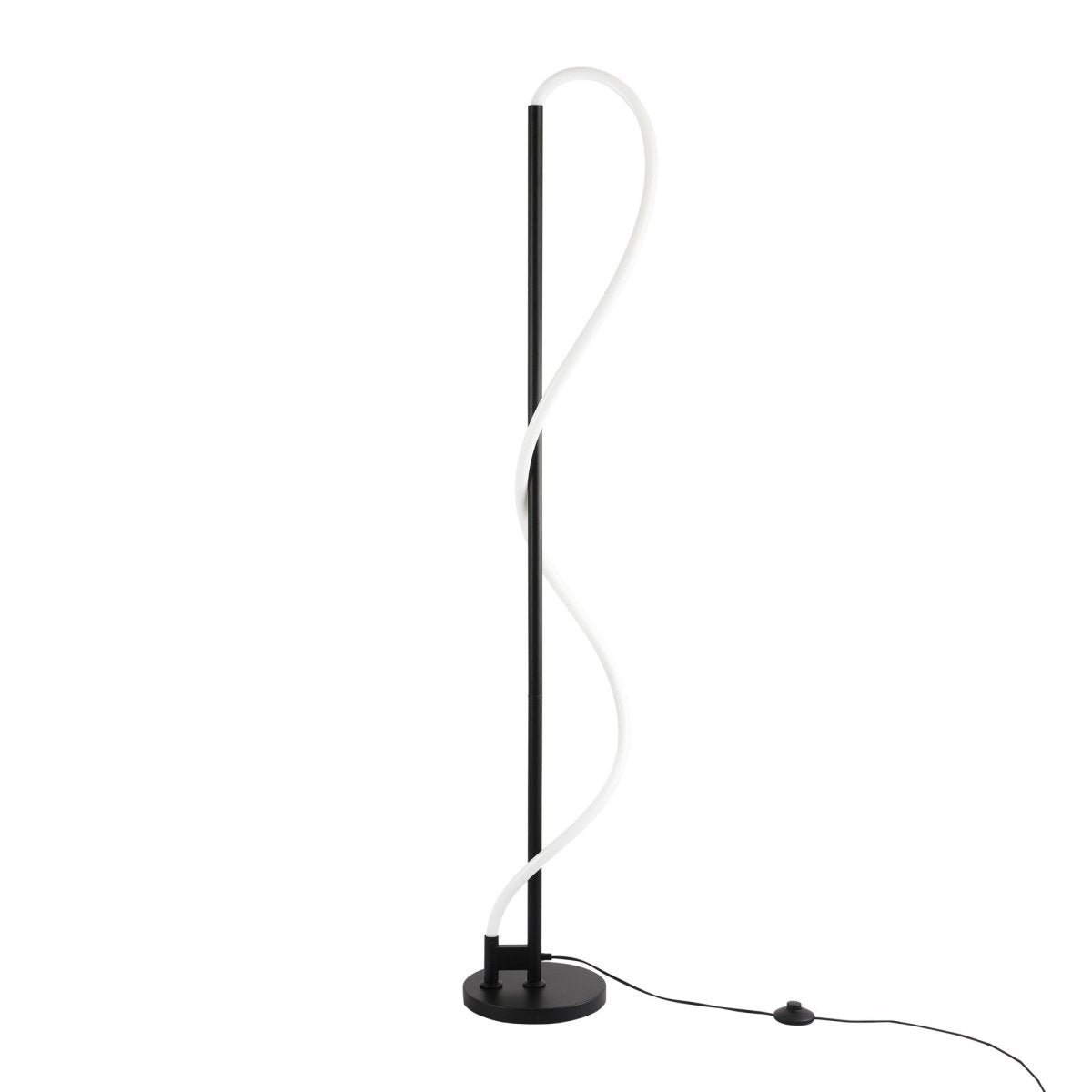 Lámpara de pie moderna neón ondulante "Corda" - 360º - Regulable - 30W - 3000K - Barcelona Led-Decoración