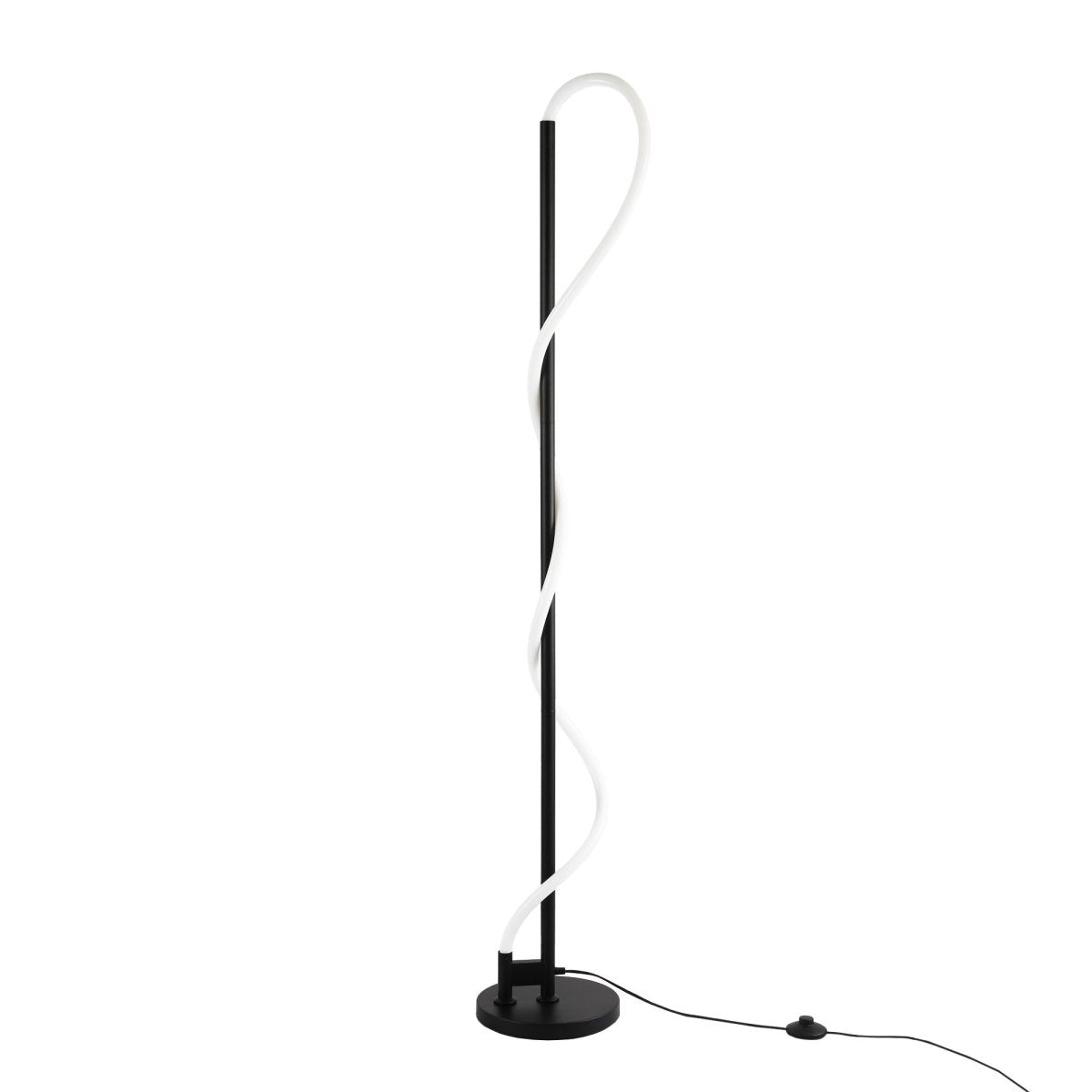 Lámpara de pie moderna neón ondulante "Corda" - 360º - Regulable - 30W - 3000K - Barcelona Led-Decoración