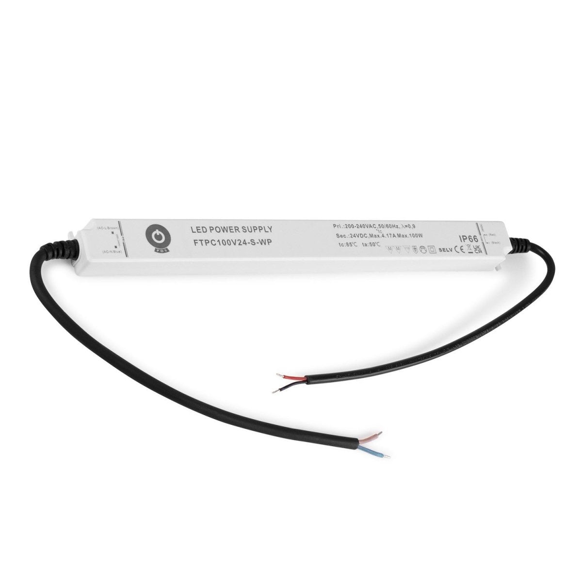 Fuente de alimentación estanca ultra slim 24V DC - 100W - IP66 - Barcelona Led-Material eléctrico