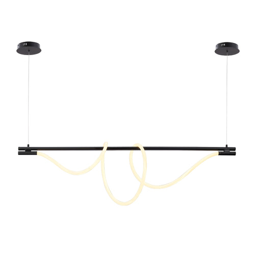 Lámpara colgante moderna neón ondulante 