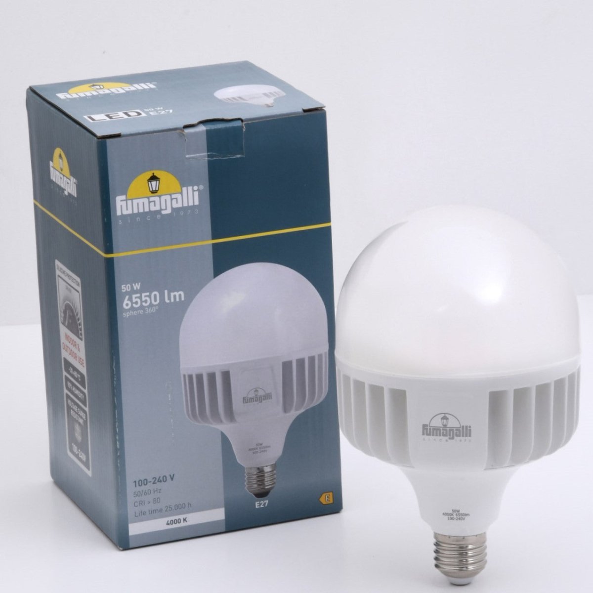 Bombilla LED E27 alta potencia -50W - Fumagalli - ø118mm - Barcelona Led-
