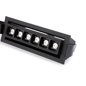 Foco lineal LED empotrable 10W - Orientable - UGR18 - CRI90 - Chip OSRAM - 2800K (14)