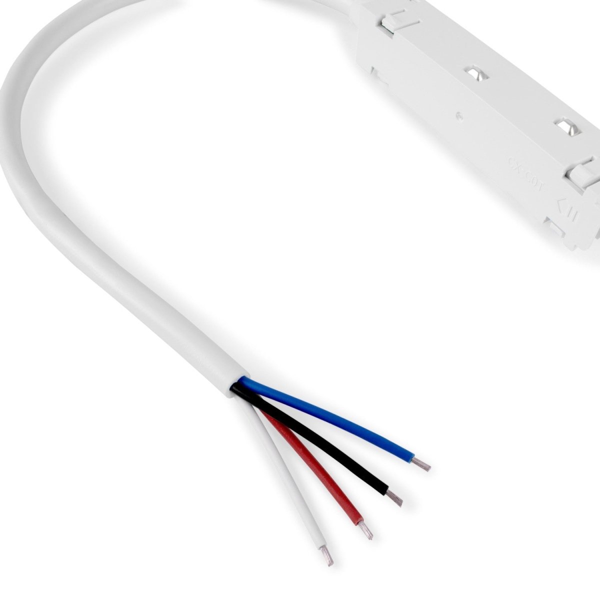 Conector de inicio con cable para carril magnético - 48V - Barcelona Led-Accesorios