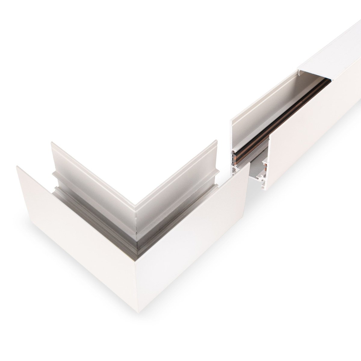 Unión en L para carriles magnéticos de superficie 20mm - Horizontal - Barcelona Led-Accesorios
