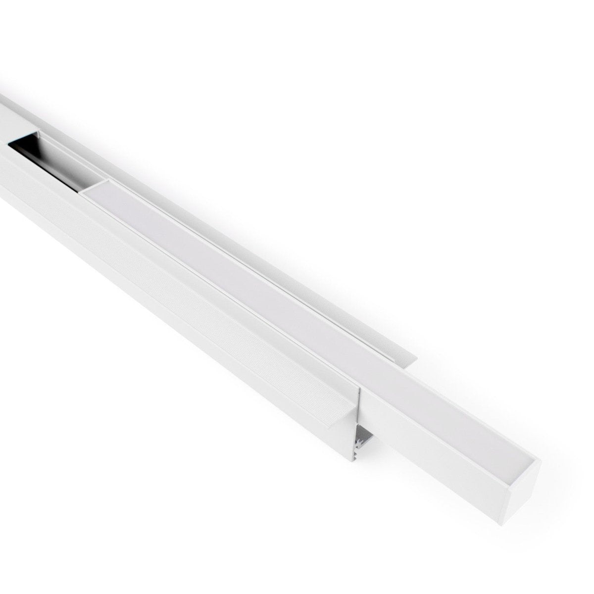 Luminaria lineal LED opal para carril magnético 48V - 10W - Barcelona Led-