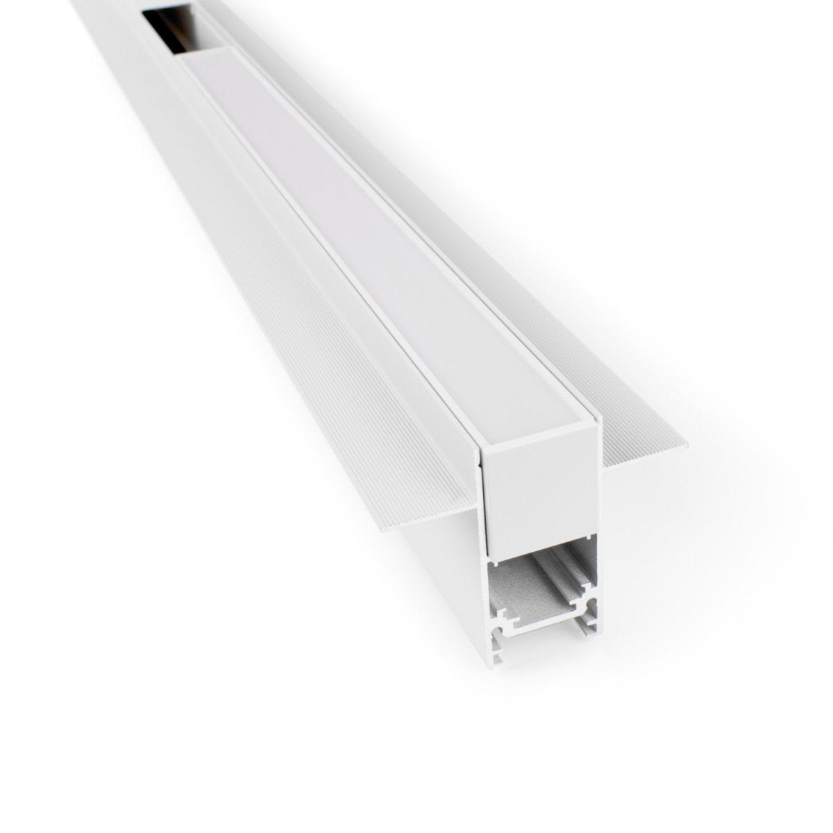 Luminaria lineal LED opal para carril magnético 48V - 10W - Barcelona Led-
