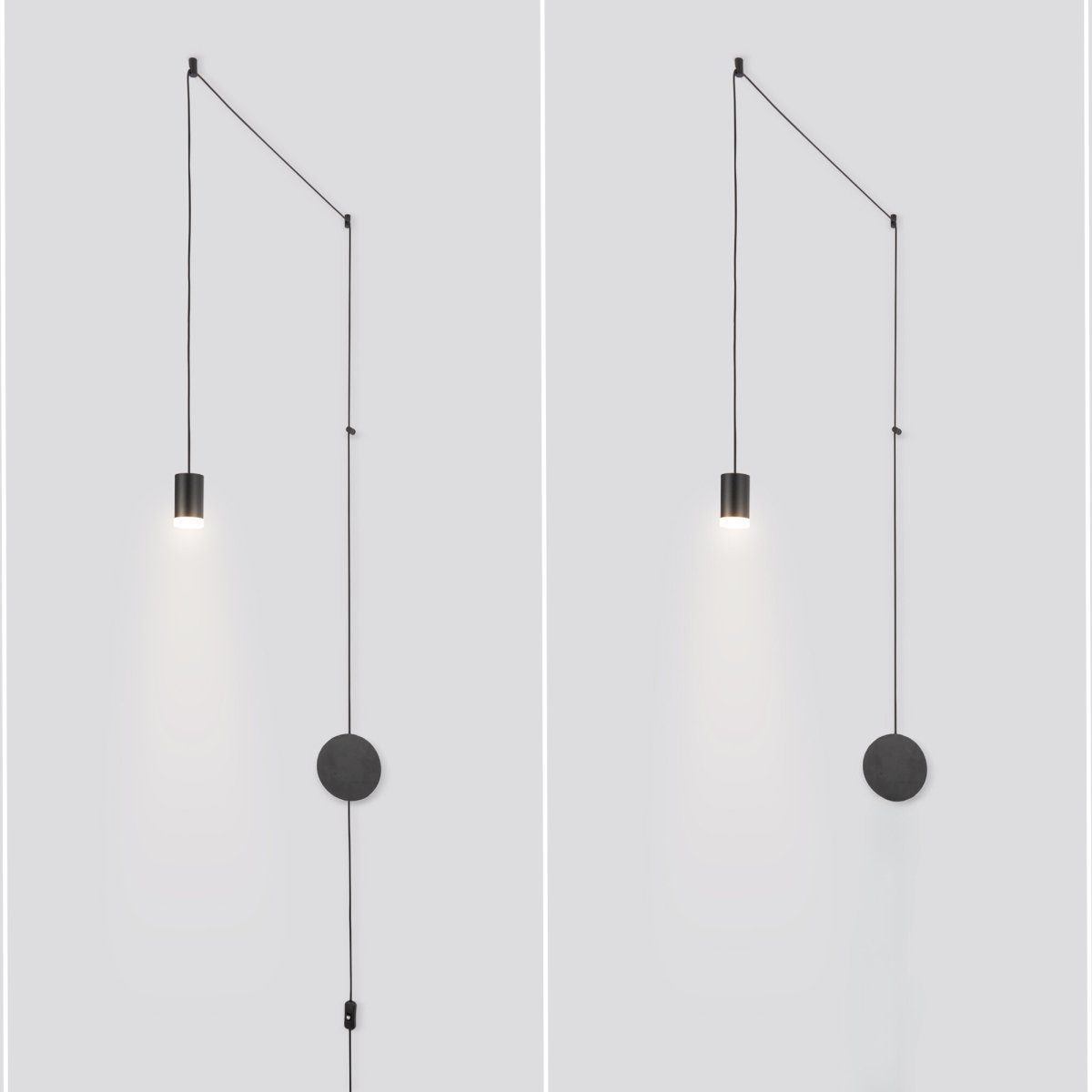 Lámpara colgante de diseño "Nébula" con enchufe e interruptor - 1x6W - Barcelona Led-Decoración
