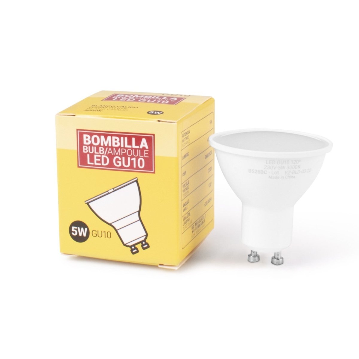 Pack x 10 - Bombilla GU10 LED 5W - Barcelona Led-