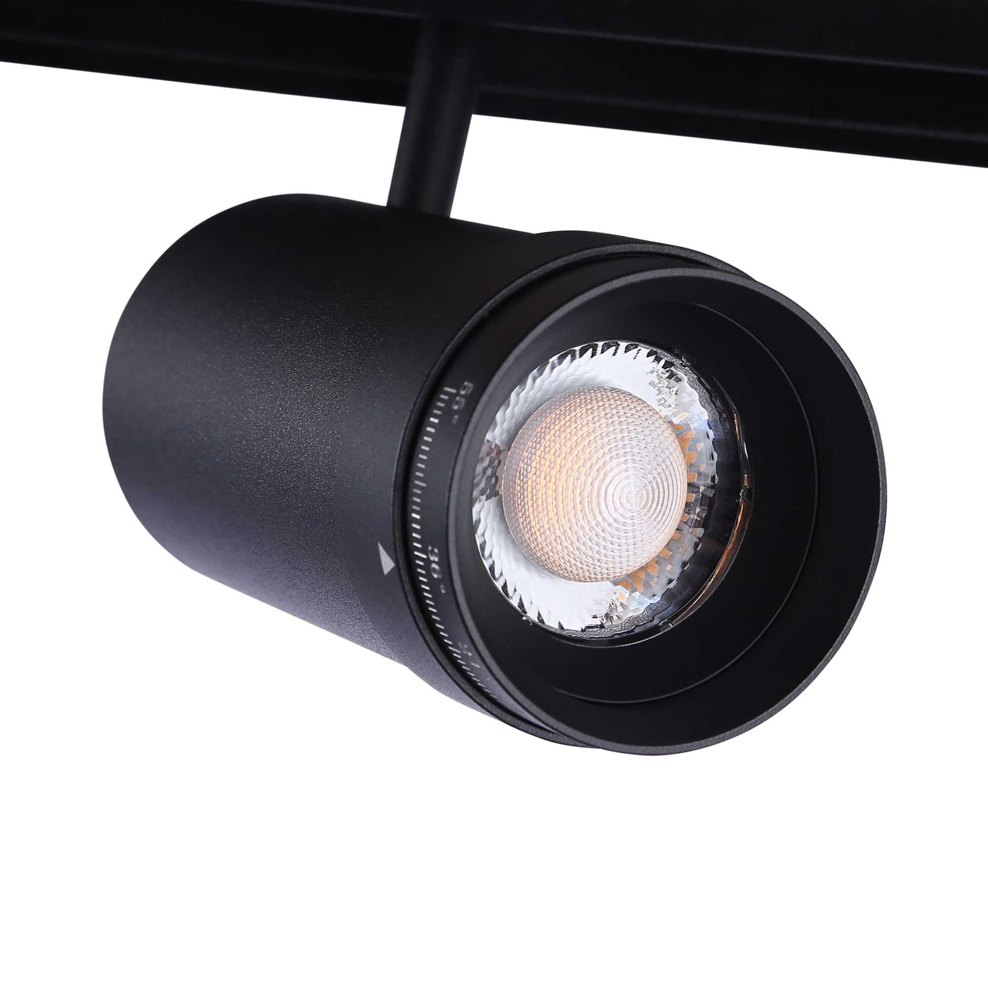 Foco LED para carril magnético con Zoom 10-55º - 48V - 12W (8)