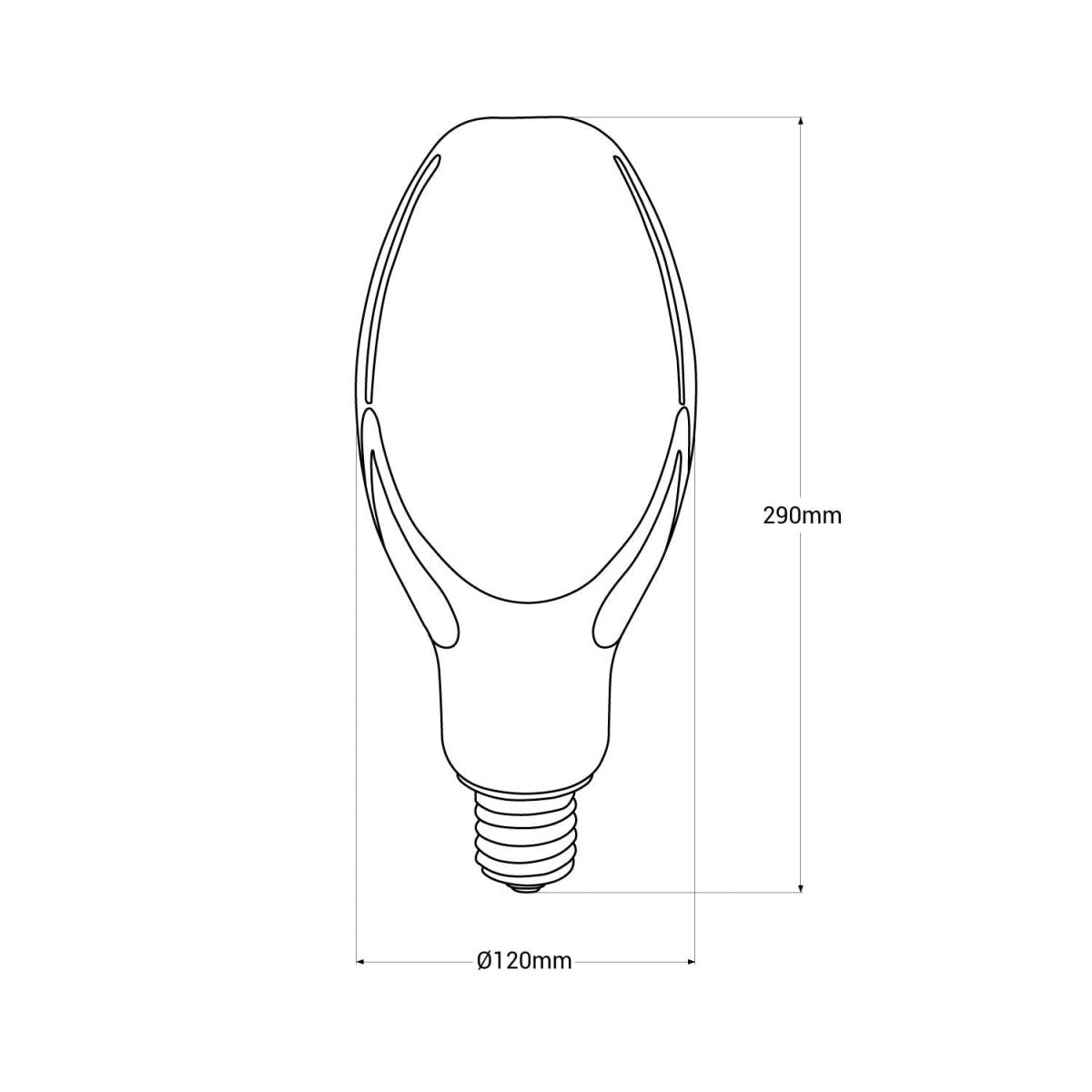 Bombilla industrial LED E40 - 70W - ⌀120mm - Barcelona Led-