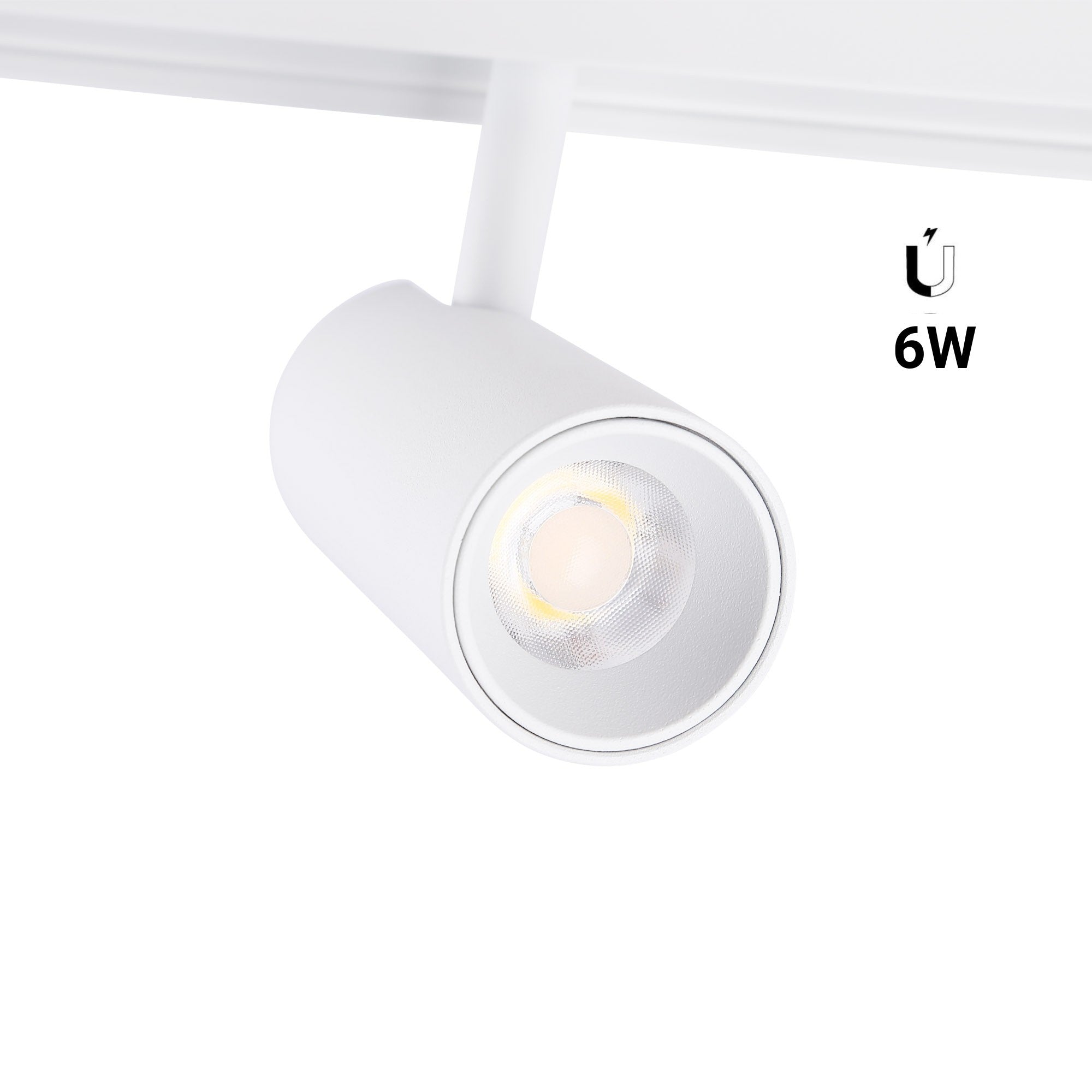 Foco LED para carril magnético 48V - 6W (20) & Foco LED para carril magnético 48V - 6W