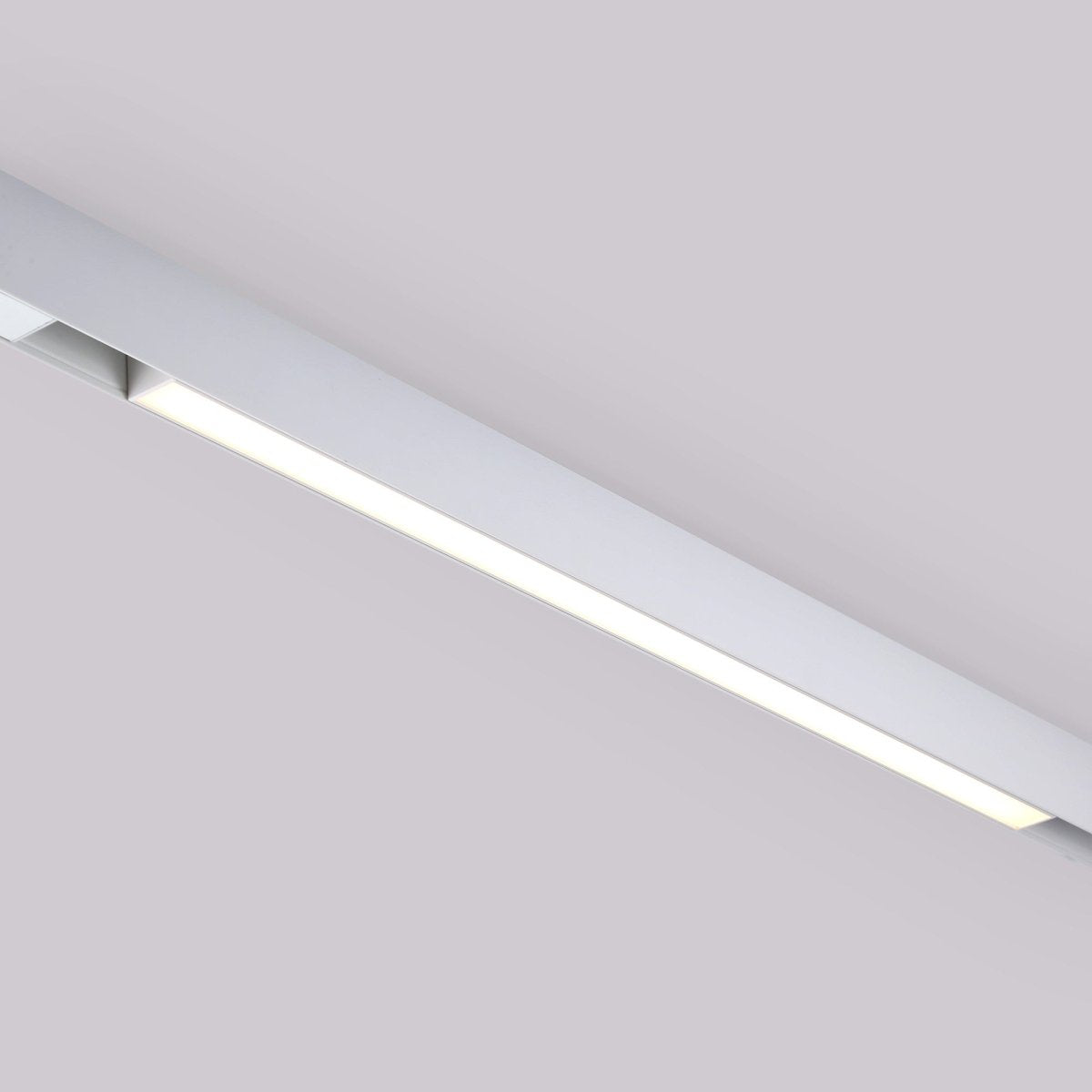 Luminaria lineal LED opal para carril magnético 48V - 20W - Barcelona Led-