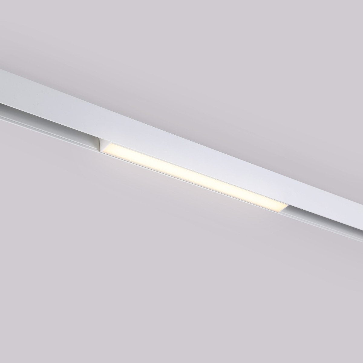 Luminaria lineal LED opal para carril magnético 48V - 10W - Barcelona Led-